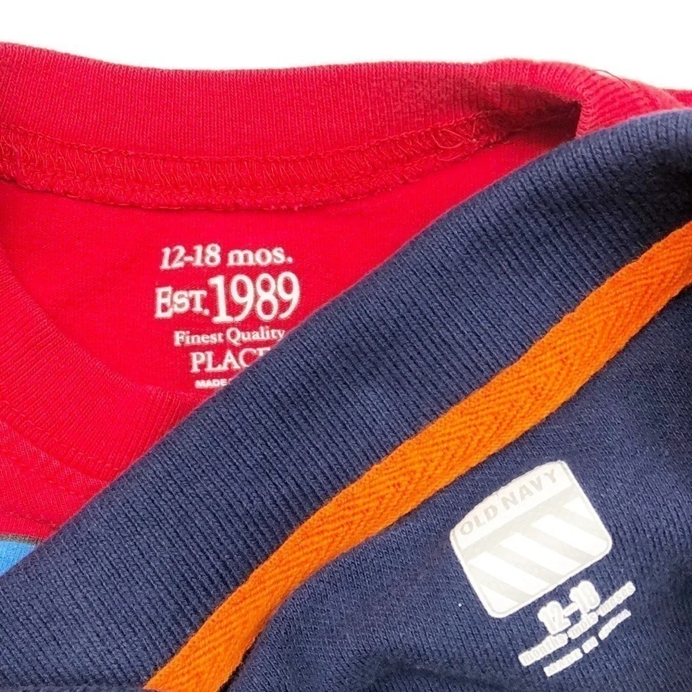 The Children's Place tee & Old Navy collared shirt